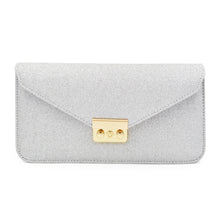 Load image into Gallery viewer, Premium Metallic Glitter Envelope Flap Clutch Evening Bag Handbag - Diff Colors