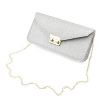 Load image into Gallery viewer, Premium Metallic Glitter Envelope Flap Clutch Evening Bag Handbag - Diff Colors