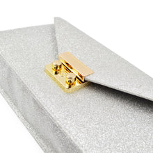 Load image into Gallery viewer, Premium Metallic Glitter Envelope Flap Clutch Evening Bag Handbag - Diff Colors