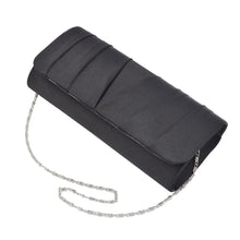Load image into Gallery viewer, Elegant Classic Solid Satin Pleated Satin Flap Clutch Evening Bag Handbag