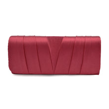 Load image into Gallery viewer, Elegant Classic Solid Satin Pleated Satin Flap Clutch Evening Bag Handbag