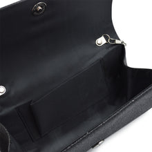 Load image into Gallery viewer, Premium Two Tone Metallic Glitter Flap Clutch Evening Bag Handbag - Diff Colors