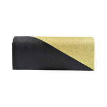 Load image into Gallery viewer, Premium Two Tone Metallic Glitter Flap Clutch Evening Bag Handbag - Diff Colors