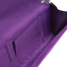 Load image into Gallery viewer, Premium Lace Paisley Floral Fabric Satin Flap Clutch Evening Bag