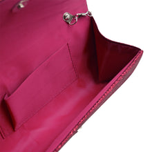 Load image into Gallery viewer, Premium Pleated Metallic Glitter Flap Clutch Evening Bag Handbag - Diff Colors