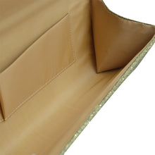Load image into Gallery viewer, Premium Pleated Metallic Glitter Flap Clutch Evening Bag Handbag - Diff Colors