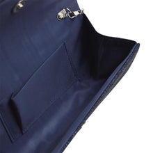 Load image into Gallery viewer, Premium Pleated Metallic Glitter Flap Clutch Evening Bag Handbag - Diff Colors