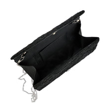 Load image into Gallery viewer, Premium Lace Paisley Floral Fabric Satin Envelope Flap Clutch Evening Bag