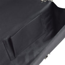 Load image into Gallery viewer, Premium Rose Floral Pleated Satin Flap Clutch Evening Bag - Different Colors