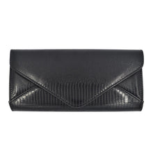 Load image into Gallery viewer, Elegant Large PU Leather Textured Shine Envelope Flap Clutch Evening Bag Handbag