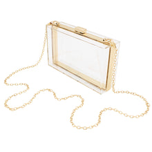 Load image into Gallery viewer, Premium Transparent Clear Acrylic Hard Box Clutch Bag Handbag