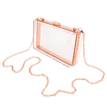 Load image into Gallery viewer, Premium Transparent Clear Acrylic Hard Box Clutch Bag Handbag
