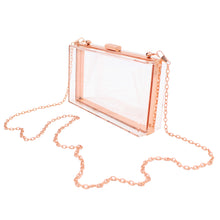 Load image into Gallery viewer, Premium Transparent Clear Acrylic Hard Box Clutch Bag Handbag