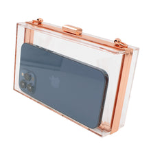 Load image into Gallery viewer, Premium Transparent Clear Acrylic Hard Box Clutch Bag Handbag