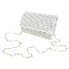 Load image into Gallery viewer, Premium Small Full Rhinestone Cover Flap Clutch Evening Bag Handbag