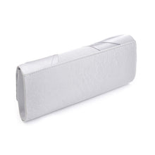 Load image into Gallery viewer, Premium Oval Rhinestone Pleated Satin Clutch Evening Bag Handbag - Diff Colors