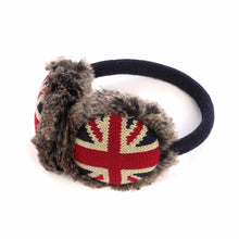 Load image into Gallery viewer, Winter Soft Faux Fur Adjustable UK Union Jack Earmuffs Ear Warmers