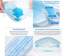 Load image into Gallery viewer, 50PCS Disposable 3-Ply Protective Face Mask Anti Dust Pollution
