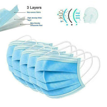 Load image into Gallery viewer, 50PCS Disposable 3-Ply Protective Face Mask Anti Dust Pollution