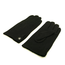 Load image into Gallery viewer, Classic Men&#39;s Solid Black Wool Gloves
