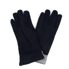 Load image into Gallery viewer, Elegant Women's Winter Thermal Gloves with Bow & Houndstooth Trim