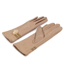 Load image into Gallery viewer, Elegant Women's Winter Thermal Gloves with Matching Fur Ball
