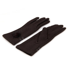 Load image into Gallery viewer, Elegant Women's Winter Thermal Gloves with Matching Fur Ball