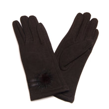 Load image into Gallery viewer, Elegant Women's Winter Thermal Gloves with Matching Fur Ball