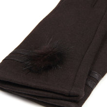 Load image into Gallery viewer, Elegant Women's Winter Thermal Gloves with Matching Fur Ball