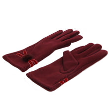Load image into Gallery viewer, Elegant Women's Winter Thermal Gloves with Velvet Ribbon & Pom