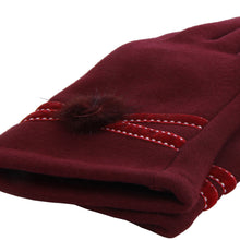Load image into Gallery viewer, Elegant Women's Winter Thermal Gloves with Velvet Ribbon & Pom