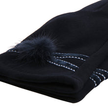 Load image into Gallery viewer, Elegant Women's Winter Thermal Gloves with Velvet Ribbon & Pom