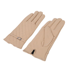 Load image into Gallery viewer, Premium Women&#39;s Quilted Winter Thermal Soft Leather Gloves
