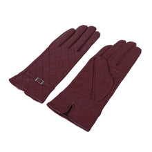 Load image into Gallery viewer, Premium Women's Quilted Winter Thermal Soft Leather Gloves