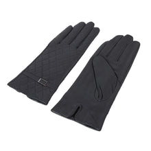 Load image into Gallery viewer, Premium Women&#39;s Quilted Winter Thermal Soft Leather Gloves
