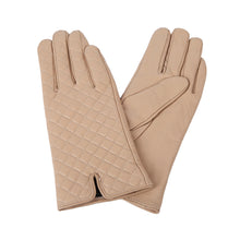 Load image into Gallery viewer, Elegant Women's Quilted Solid Winter Thermal Soft Leather Gloves