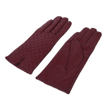 Load image into Gallery viewer, Elegant Women's Quilted Solid Winter Thermal Soft Leather Gloves