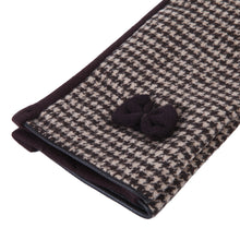 Load image into Gallery viewer, Premium Women's Winter Houndstooth Thermal Gloves with Bow