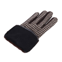 Load image into Gallery viewer, Premium Women's Winter Houndstooth Thermal Gloves with Bow