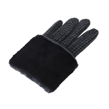 Load image into Gallery viewer, Premium Women's Winter Houndstooth Thermal Gloves with Bow