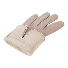 Load image into Gallery viewer, Premium Women&#39;s Winter Thermal Gloves with Velvet Bow &amp; Houndstooth Trim

