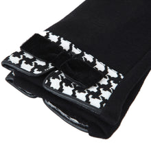 Load image into Gallery viewer, Premium Women's Winter Thermal Gloves with Velvet Bow & Houndstooth Trim