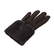 Load image into Gallery viewer, Premium Women's Winter Thermal Gloves with Velvet Bow & Houndstooth Trim