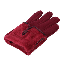 Load image into Gallery viewer, Premium Women's Winter Thermal Gloves with Velvet Bow & Houndstooth Trim