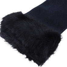 Load image into Gallery viewer, Elegant Women's Winter Thermal Wool Gloves with Rabbit Fur Trim