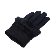 Load image into Gallery viewer, Elegant Women's Winter Thermal Wool Gloves with Rabbit Fur Trim