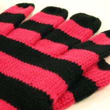 Load image into Gallery viewer, Soft Knit Women's Striped Gloves