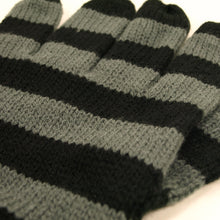 Load image into Gallery viewer, Soft Knit Women's Striped Gloves