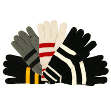 Load image into Gallery viewer, Soft Knit Men's Striped Winter Insulated Gloves - Different Colors Available