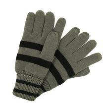 Load image into Gallery viewer, Soft Knit Men's Striped Winter Insulated Gloves - Different Colors Available